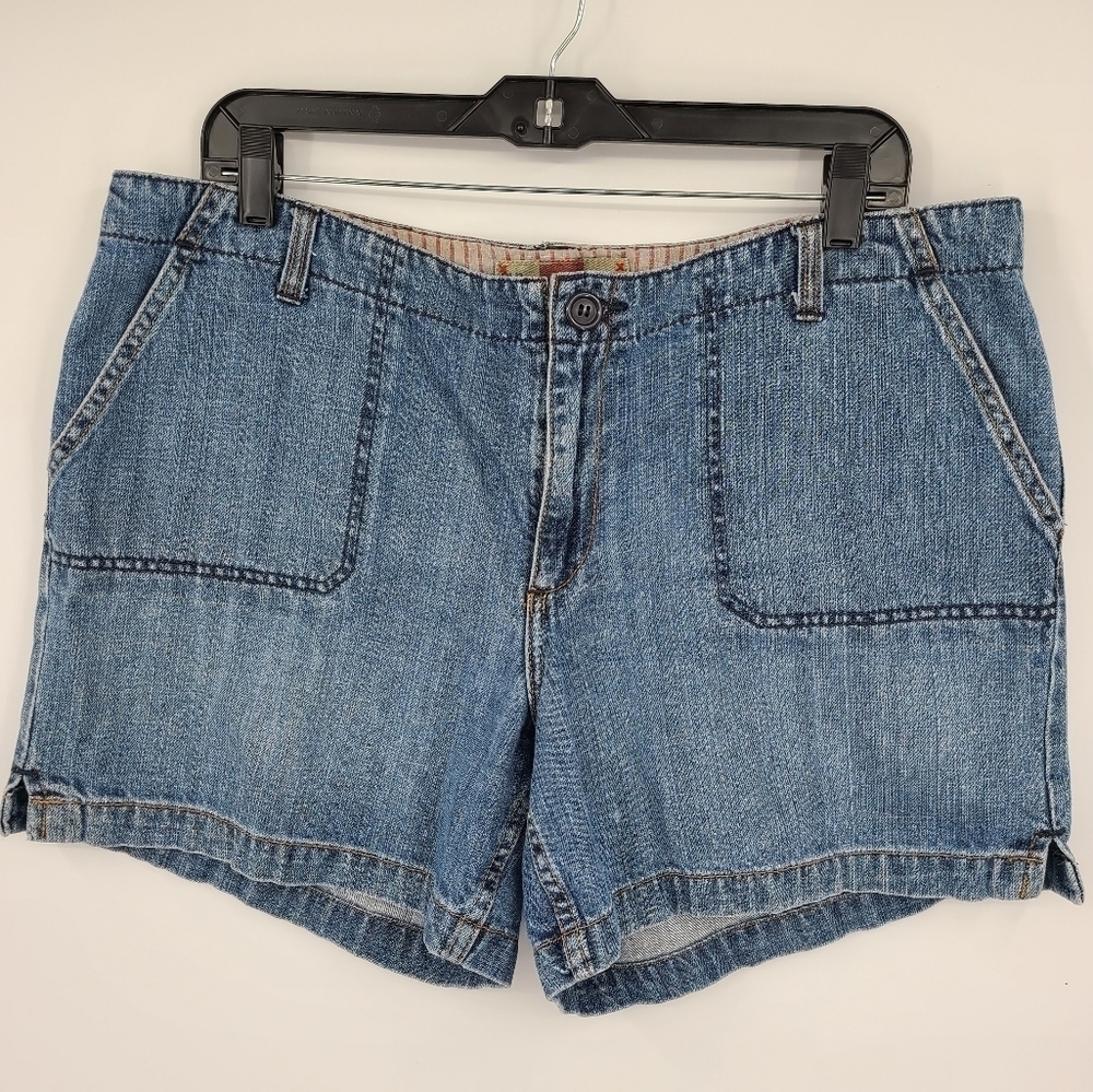 Old Navy Vintage Denim Medium Wash Y2K Jean Shorts 14